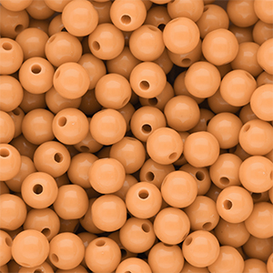 DQ Perline in acrilico 8 mm lucido Chamois orange 15-1145 TCX