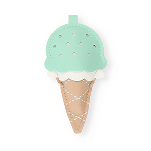 Colgantes llamativos ghiacciolo marrone pietra arenaria-verde menta-bianco