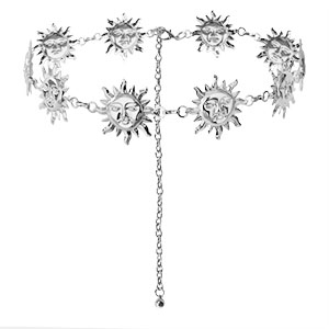 Catena per i fianchi sole argento