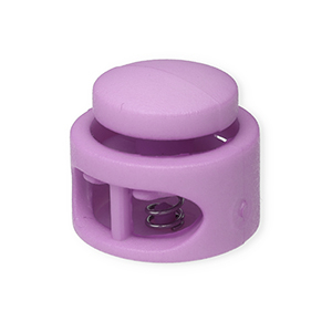 Componenti colorati chiusura stopper per cordoncino tonda lilla