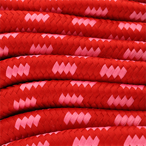 Paracord alla moda 8mm rosso-rosa