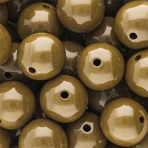 DQ Perline in acrilico 18 mm lucido Wood thrush brown 17-1129 TCX