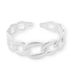Bracciali in acciaio inossidabile bangle catena a rol&ograve; grumetta argento