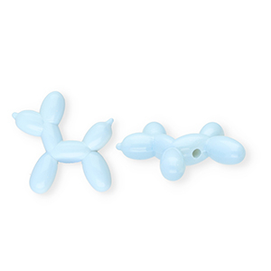 Perline in acrilico cane&nbsp;a&nbsp;palloncino blu chiaro
