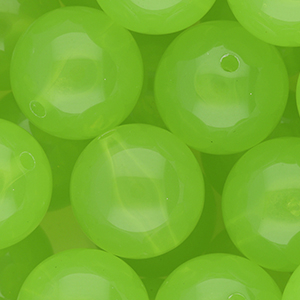 DQ&reg; Perline in acrilico 20 mm lucido verde chiaro