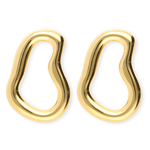BY31&reg; Orecchini in acciaio inossidabile irregolare oro