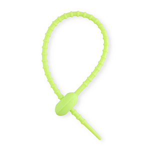Componenti colorati fascetta in silicone verde