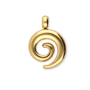 BY31&reg; Ciondoli in acciaio inossidabile spirale oro