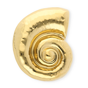 Broches accattivanti in acciaio inossidabile lumaca oro