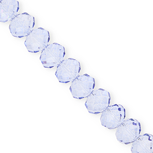 Perline sfaccettate 12x9mm rondella blu