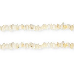Perline di conchiglia chips bianco naturale