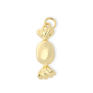 Metallo TQ in ottone ciondolo caramella oro