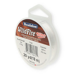 Beadalon filo infilaperle Wildfire Ultra 0.10mm bianco gelo
