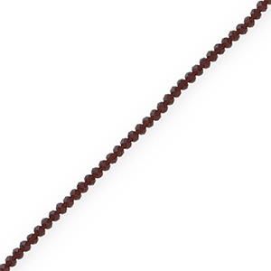 Perline sfaccettate 3x2mm rondella grigio lavanda scuro