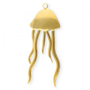 Ciondoli in acciaio inossidabile medusa oro