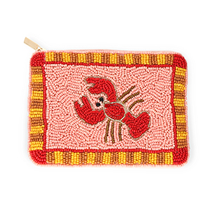 Portafogli piccoli cancro rosa chiaro-rosso-marrone chiaro-giallo ocra