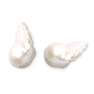 TQ Perle di acqua dolce irregolare goccia bianco naturale