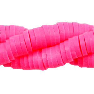Perline Katsuki 6 mm rosa neon