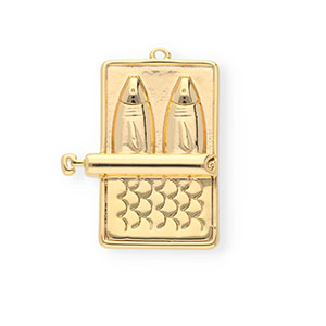 BY31&reg; Ciondoli in ottone Eco-brass sarde in scatola oro