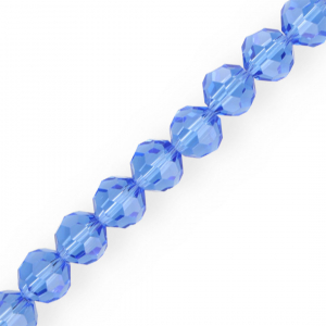 Perline sfaccettate tonde 12 mm blu cielo