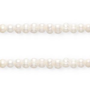 Perle di acqua dolce imperfette rotonde 7-8mm bianco naturale