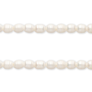 Perle di acqua dolce imperfette chicco di riso 12x10mm bianco naturale