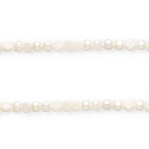 Perle di acqua dolce imperfette pepita rotonde 7mm bianco naturale