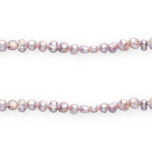 Perle di acqua dolce imperfette pepita rosa pastello