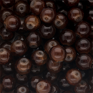 Perline di vetro 8mm marrone