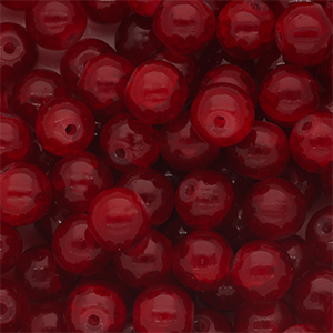 Perline di vetro 8mm rosso borgogna