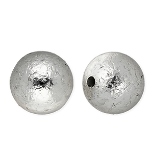 Perline in acrilico 16 mm tonda argento