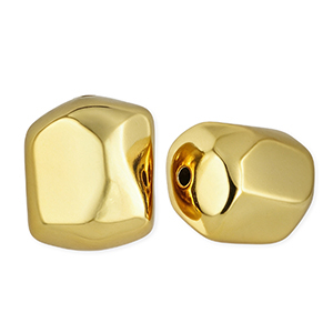 Perline in acrilico rettangolo oro