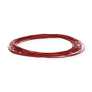 Pelle 1mm tubolare rosso
