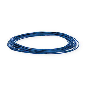Pelle 1mm tubolare blu scuro