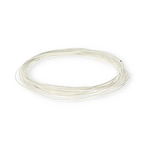 Pelle 1mm tubolare bianco