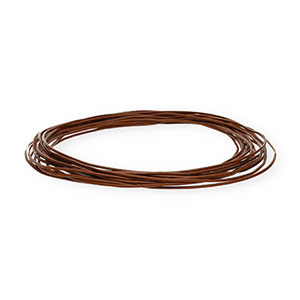 Pelle 1mm tubolare marrone scuro