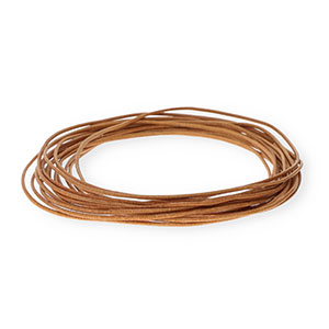 Pelle 1,5mm tubolare marrone chiaro