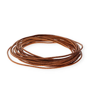 Pelle 2mm tubolare marrone