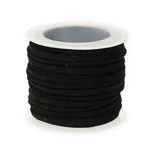 Similpelle scamosciata piatta 3 mm nero