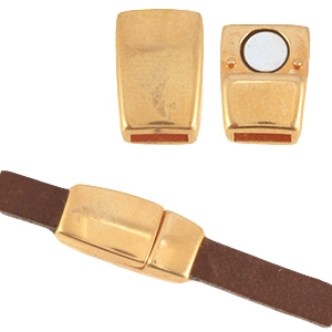Chiusura magnetica di metallo DQ &Oslash;5,1x2,2 mm oro rosa (privo di nichel)
