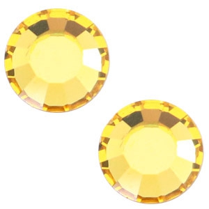 Swarovski Elements SS20 a fondo piatto (4,7 mm) Light topaz yellow