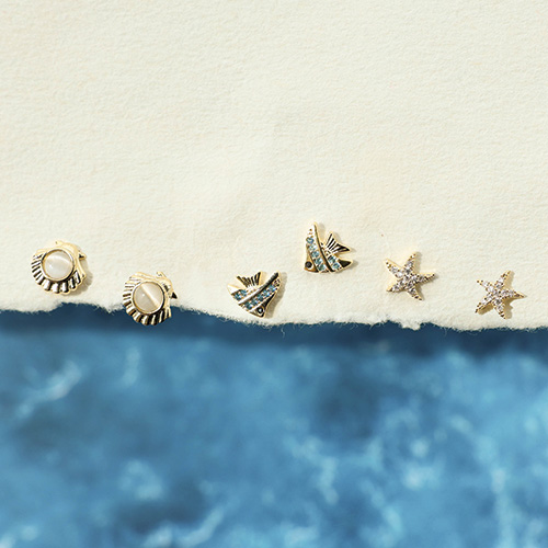 Crea una collezione estiva con orecchini metallo TQ in ottone