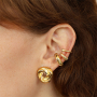 Ispirazione con orecchini ear cuff in acciaio inox