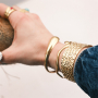 Ispirazione con bracciali bangle in acciaio inox