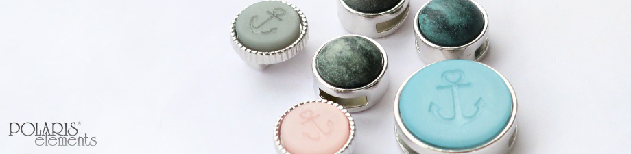 Castone/passante Cuoio&reg; per cuoio 8 mm e cabochon 12 mm