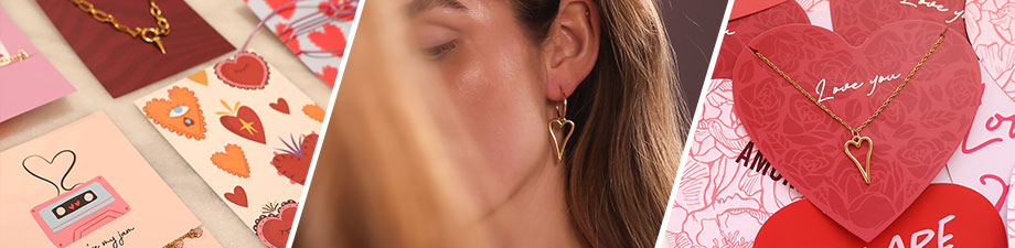 Biglietti gioiello e ciondoli DQ cuore per San Valentino