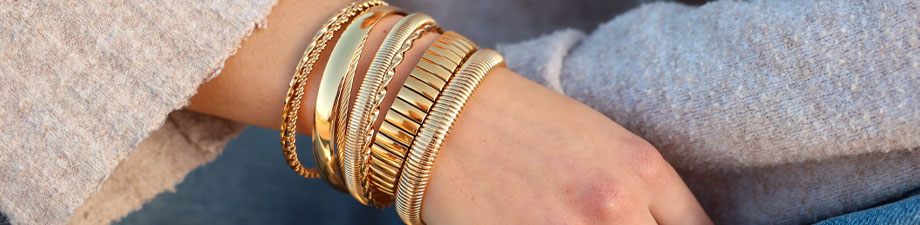 Nuova linea di bracciali bangle in acciaio inossidabile