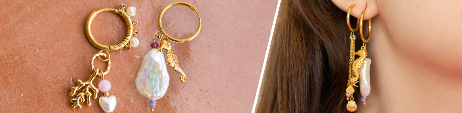 Orecchini a cerchio in acciaio inossidabile con occhiello