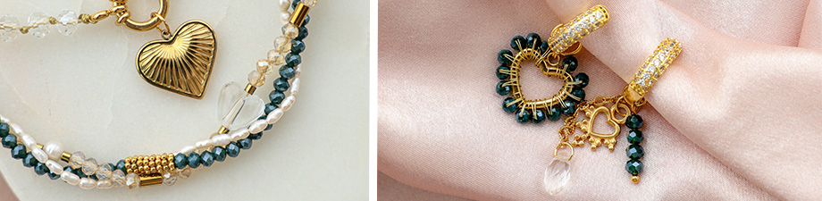 Nuove splendenti perline sfaccettate