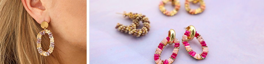 Nuova collezione di pendenti e orecchini sfaccettati